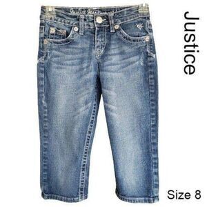 Justice Girls Bermuda Denim Jean Capri